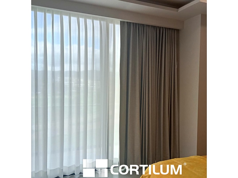 cortina tradicional doble México Persianas y Cortinas Guadalajara