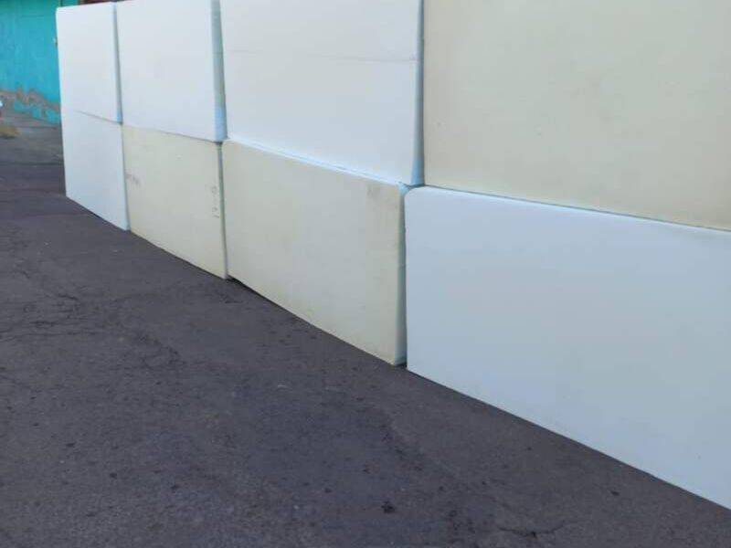 hule espuma tipo block  blanco méxico