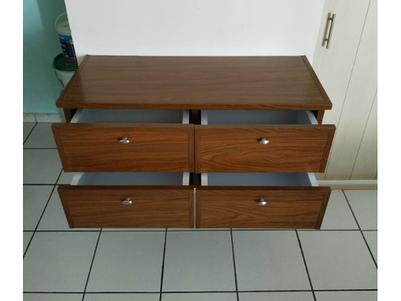 CAJONERA FLOTANTE EN PVC COLOR WENGUE MÉXICO