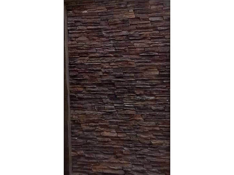 Instalación de pared de piedra negra Mexico