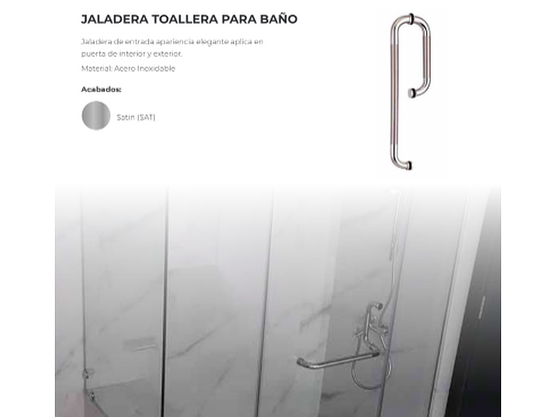 Jaladera toallera para baño México