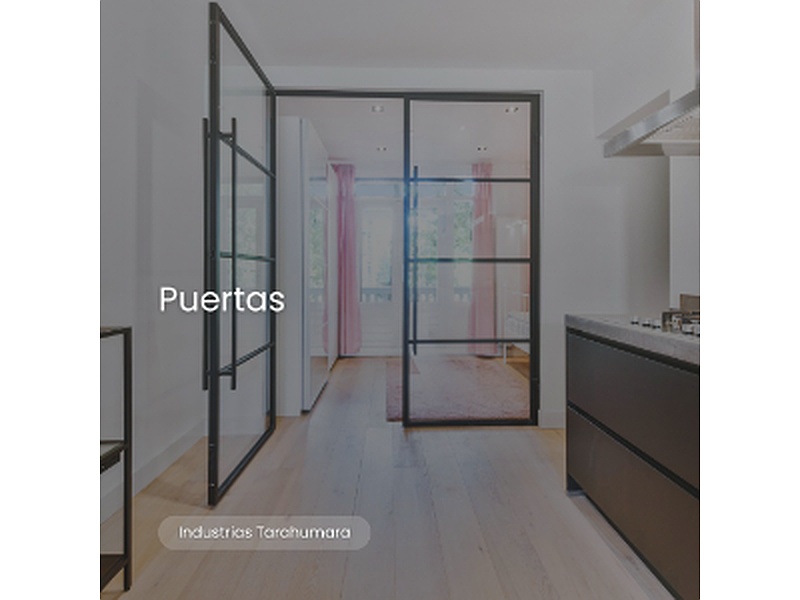 Puertas Aluminio con Cristal México