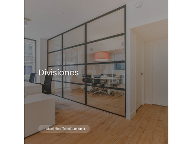 Divisiones de Aluminio con Cristal México