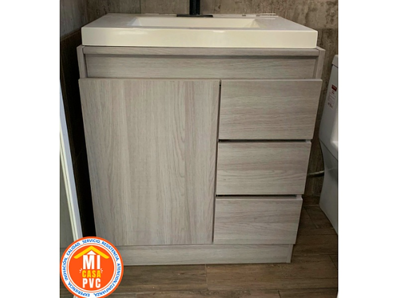 Mueble de Baño PVC Acabado Madera México