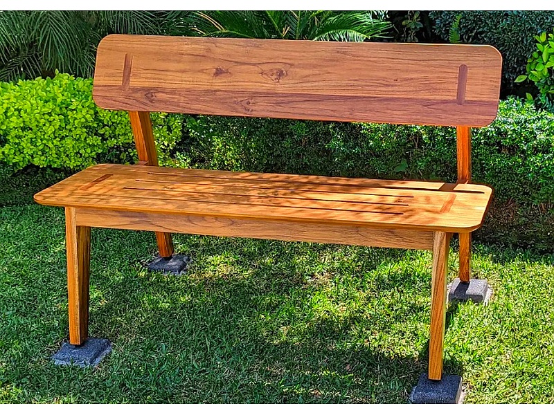 Banca de madera para exterior Mexico