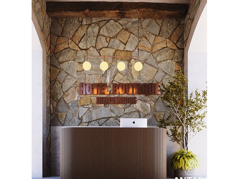 Intalación de luminaria en entradas de hoteles México Antares Diseño y Construccion