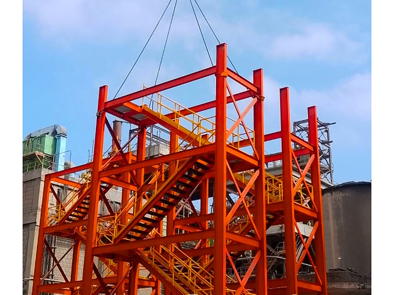 MONTAJE DE CUBO DE ESCALERAS MEXICO