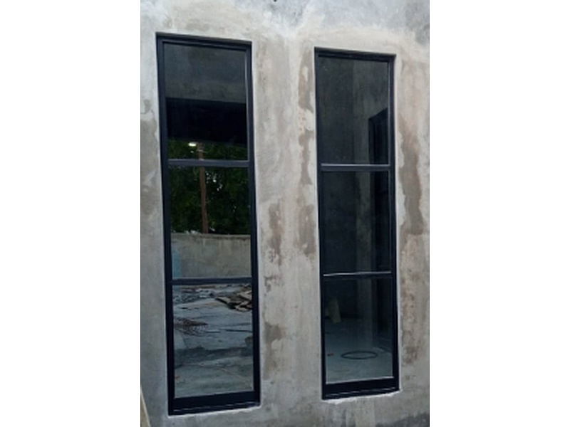 Ventana Aluminio Negra Rectangulares México