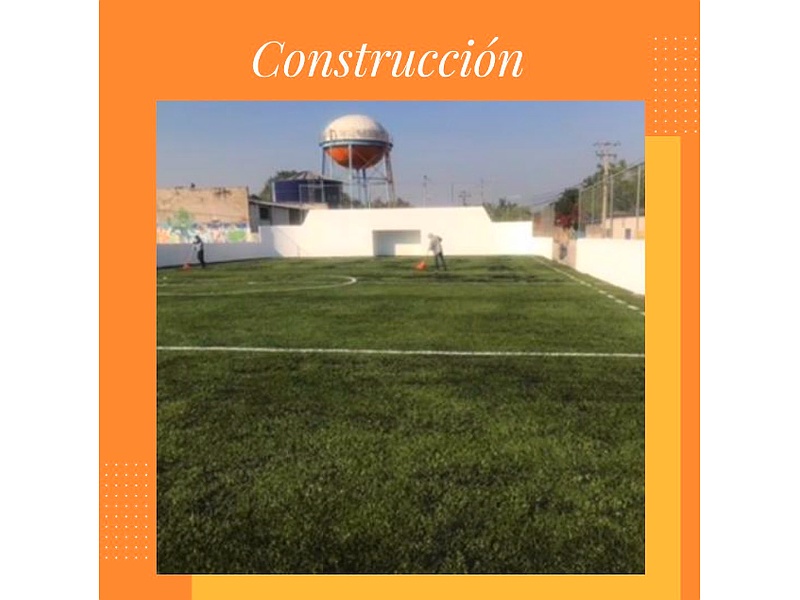 Construcción completa de cancha de fútbol México