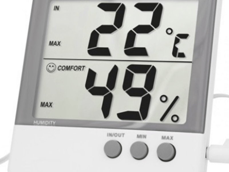 Medidor de temperatura y humedad Metkal N.L