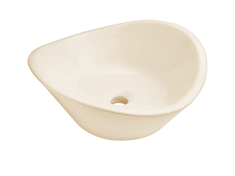 Lavabo Cassini de Sobreponer Marfil sin Rebosadero México