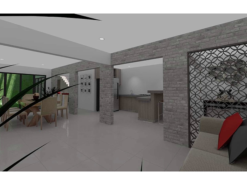diseño de living Mexicali Construcciones de Mexicali