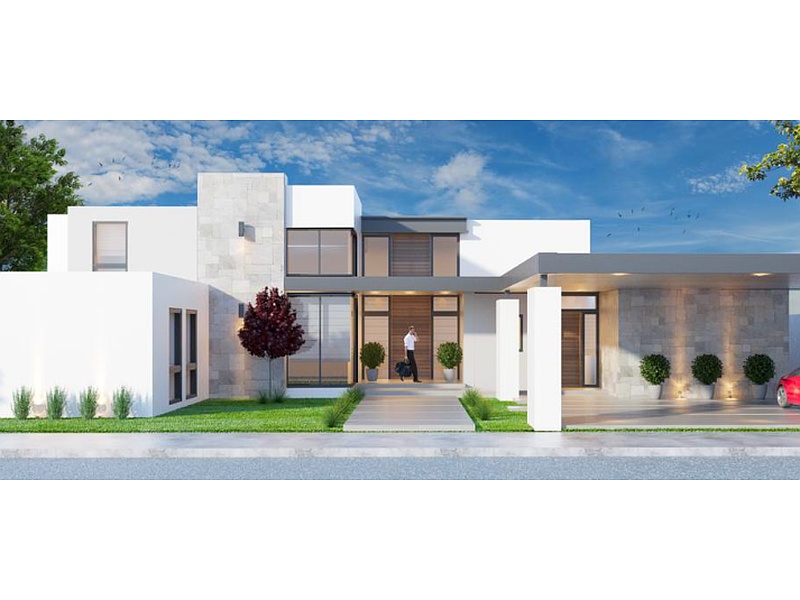 diseño de casa moderna Monclova Obras Civiles Géminis