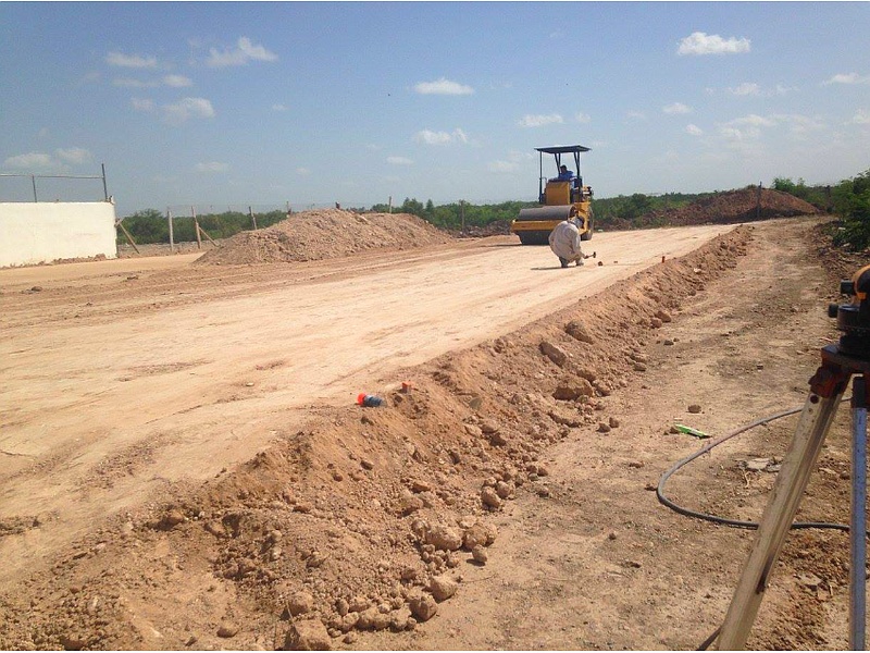 Aplanamiento de tierra para construcción México