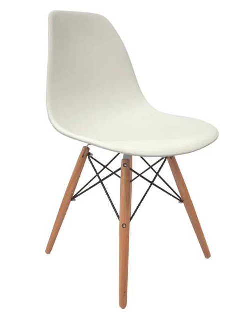 Silla Croswod Minimalista Estilo Eames pata Natural México