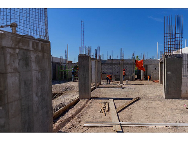 Columnas de hormigón armado en casa México COCONSA CONSTRUCCIONES