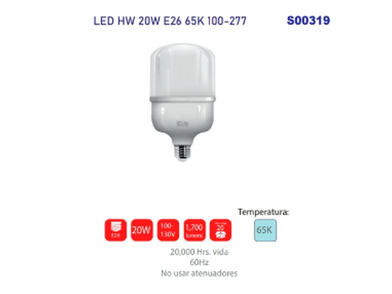 Foco Led HW 20W León Chihuahua