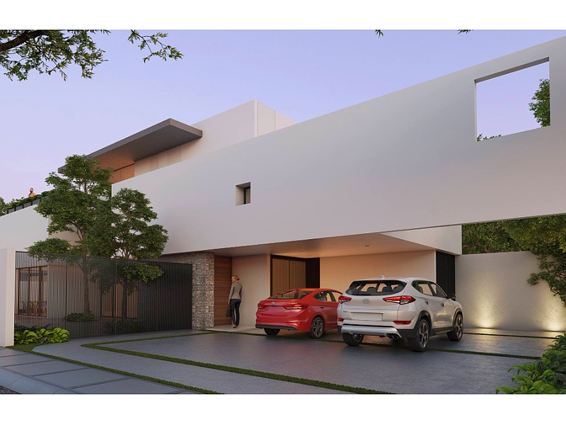 DISEÑO 3D DE RESIDENCIA GRANDE MEXICO