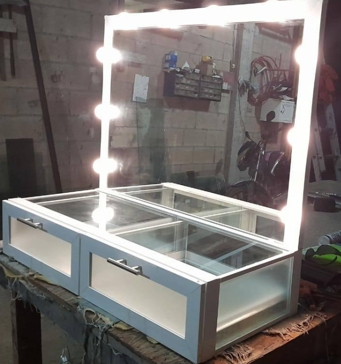 Espejo Luces Mexico Vidrios y Aluminios ProAlum 