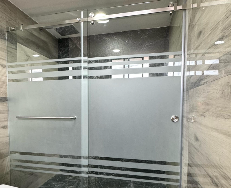 Puerta Ducha Mexico GJ aluminio y vidrio
