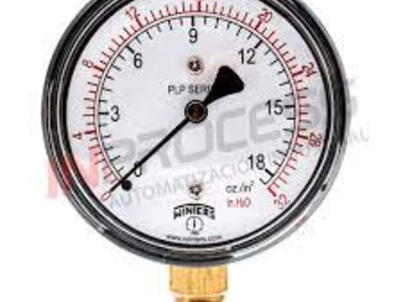 Manómetros de baja presión para gas N.L
