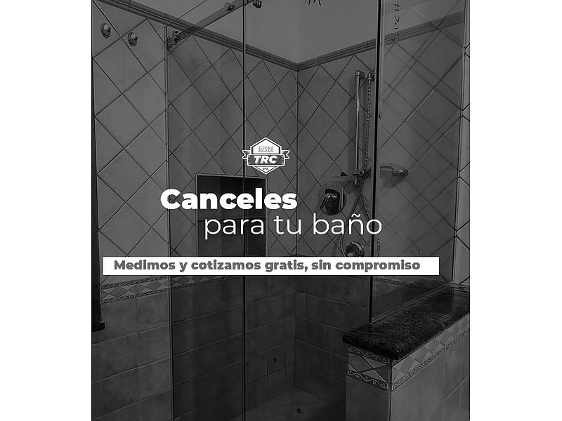 cancel de baño moderno Torreón Vidrios y Aluminios Torreón