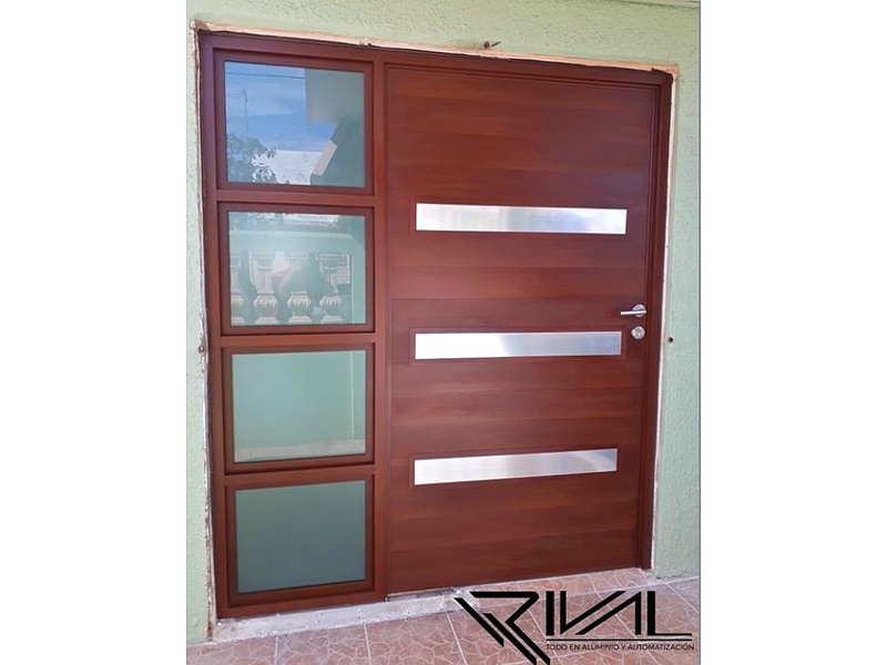 PUERTA DE MADERA ELEGANTE MEXICO