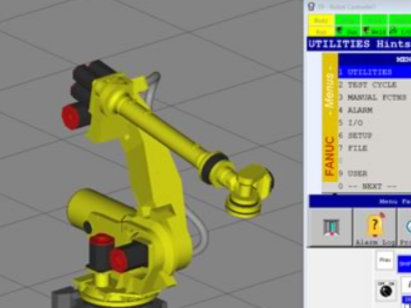 Simulación robots Fanuc en robotstudio, Juárez