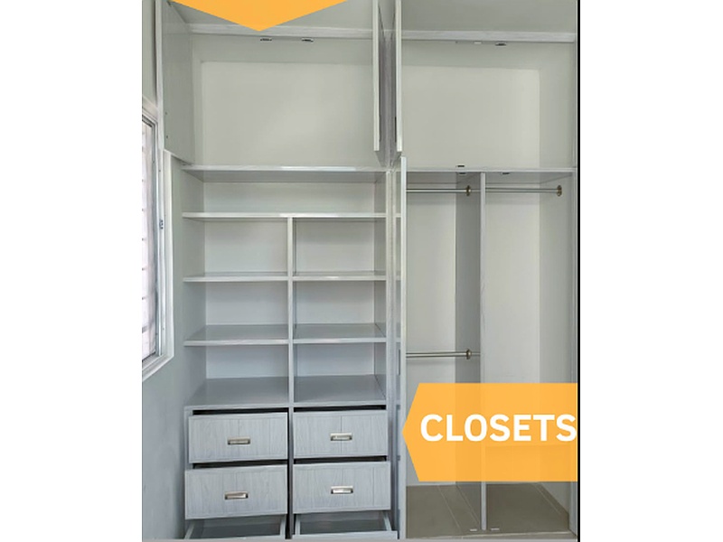 closet color blanco Cancún PVC Muebles de la Riviera