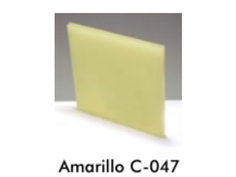 Acrílico cancelería amarillo Cuernavaca