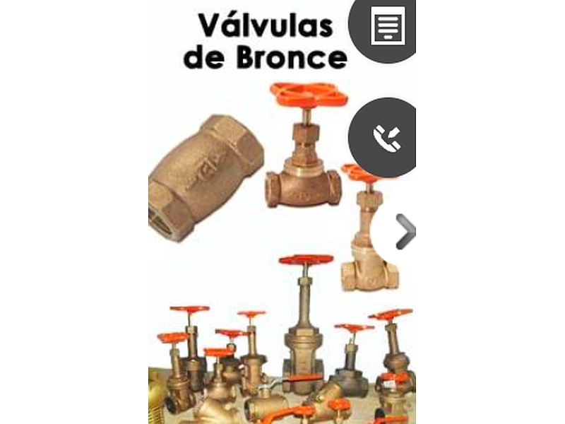 Válvulas de bronce México