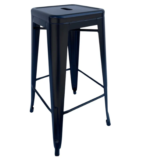 Silla de Barra Metálica Valencia Negra México