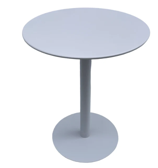 Mesa Metálica Redonda Barcelona Blanca México