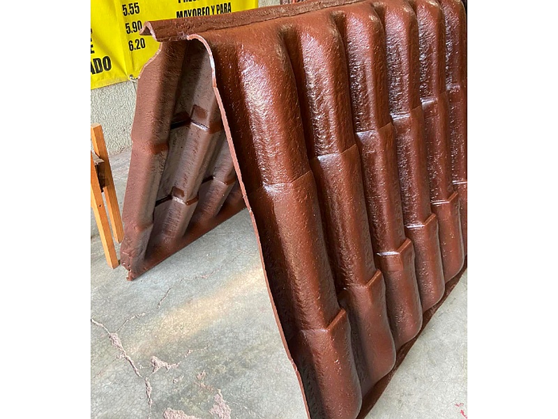 Tejas plásticas plana México