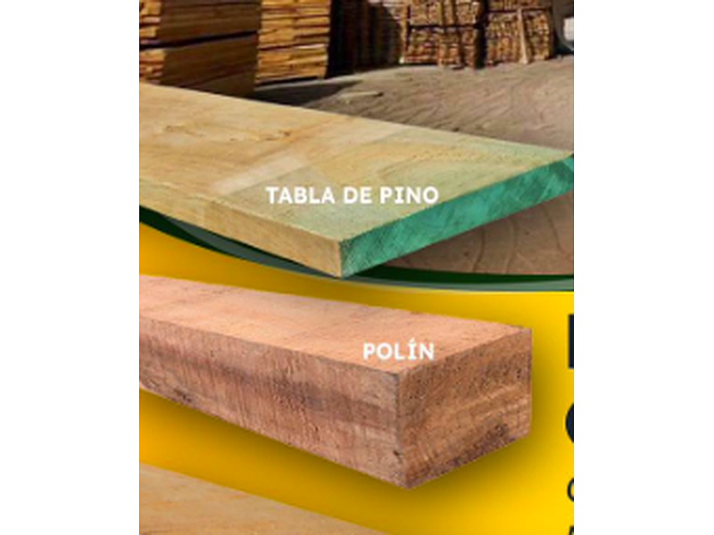 tablon de pino CDMX Maderas San José eje 8