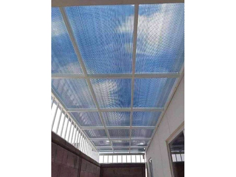 pérgola estructura blanca México Distribuidora De Laminas Mh