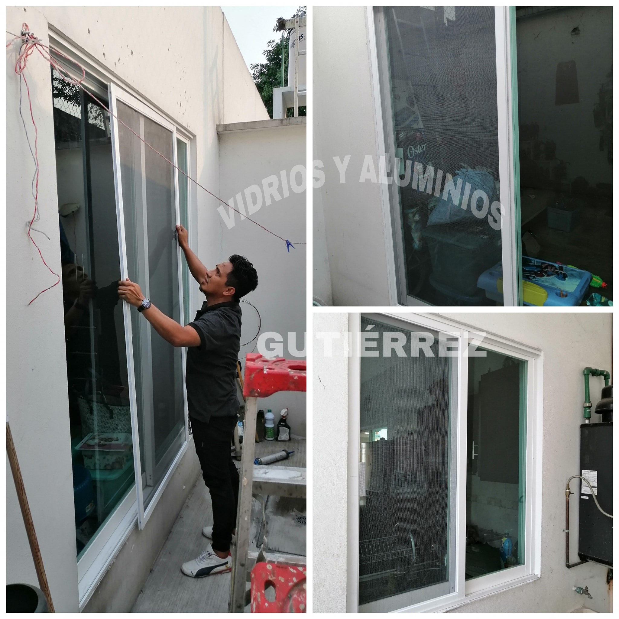 Mosquiteros corredizos en Aluminio color Blanco México