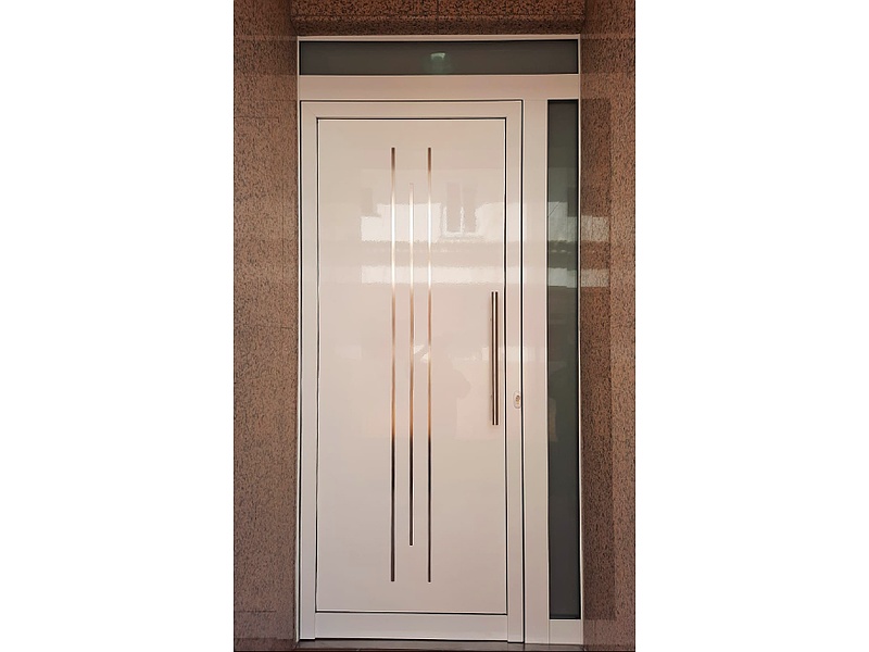Puerta lujo con vidrio laminado México 