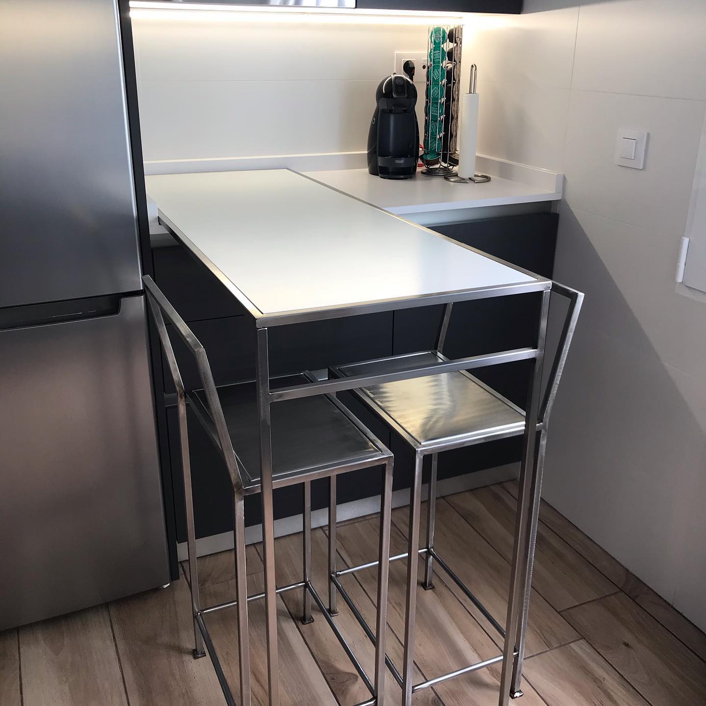 Estructura de acero de mesa para cocina Mexico