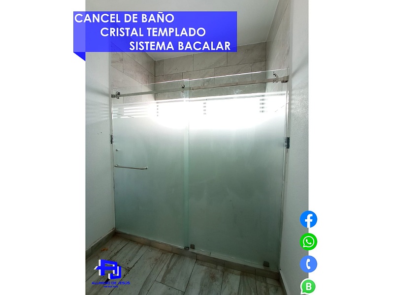 Cancel de baño con sistema Bacalar México