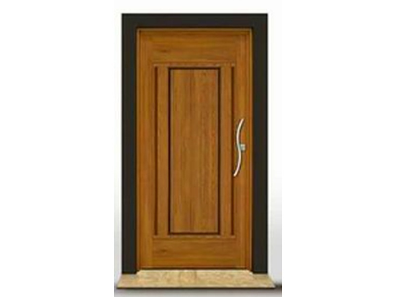 Puerta de Madera con Marco Negro México