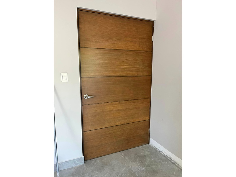 Puerta Madera Diseño Franjas Anchas CDXM Jmc carpinteria