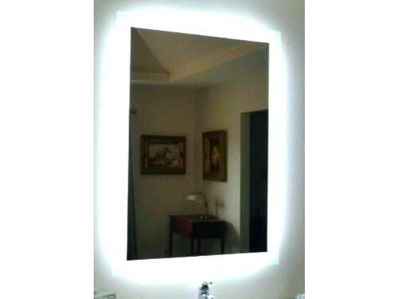 Espejo rectangular con luz blanca Mexico