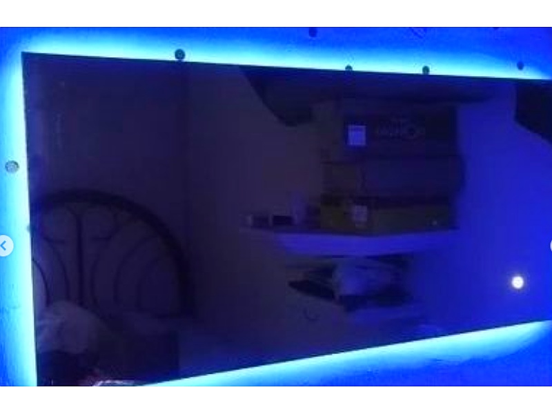 Espejo rectangular con luz azul Mexico