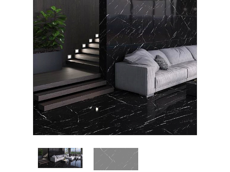 PORCELANICO 80X160 RECTIFICADO MARQUINA NEGRO Mexico