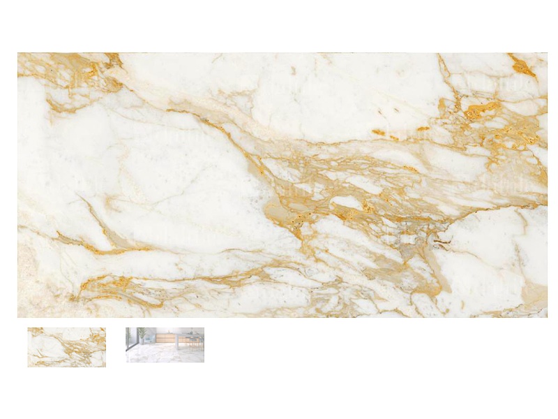 PORCELANICO 80X160 RECTIFICADO CARRARA GOLD WHITE ZCG5 1A Mexico