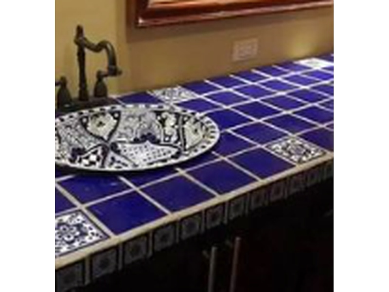 Pisos de cerámica en color azul México AZULEJOS TALVERARA GODINEZ