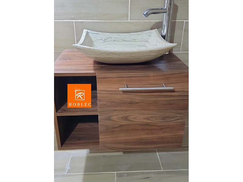 mueble de baño con puerta corredera México Roblec