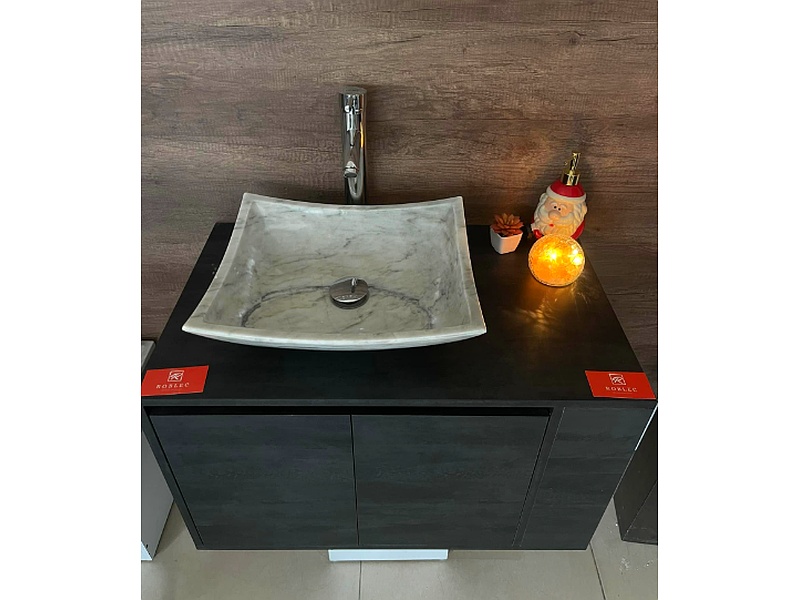 mueble de baño color ceniza México Roblec