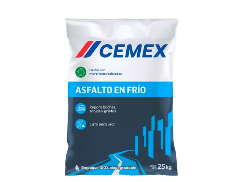 Cemex, Asfalto en Frío 25 Kg, Saco México